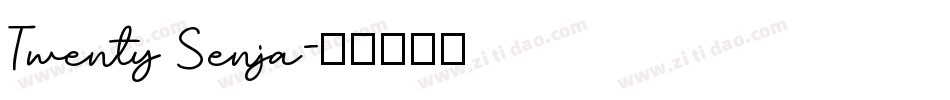 Twenty Senja字体转换